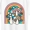 Women's - Instant Message - Retro Mushrooms Rainbow Short Sleeve Graphic T-Shirt - 2 of 4