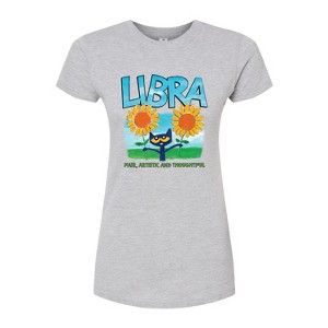 Women's - Pete the Cat - Libra Fitted Graphic T-Shirt - 1 of 3