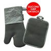 SharpChef Heat and Slip Resistant Neoprene Oven Mitt and Pot Holder Set, Soft Cotton Lining, Waterproof, BPA-Free - 3 of 4