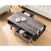 NicBex 47.25 Inch Rectangle Coffee Table with 2 Drawers and Side Storage Compartments for Living Room,Bedroom - 4 of 4