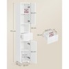 Tall Bathroom Cabinet, Slim Bathroom Storage Cabinet, Freestanding Narrow Cabinet with a Drawer, Adjustable Shelves, Open Compartment - 4 of 4