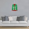 Big Dot of Happiness Ugly Sweater - Hanging Porch Holiday and Christmas Party Outdoor Decorations - Front Door Decor - 1 Piece Sign - 3 of 4
