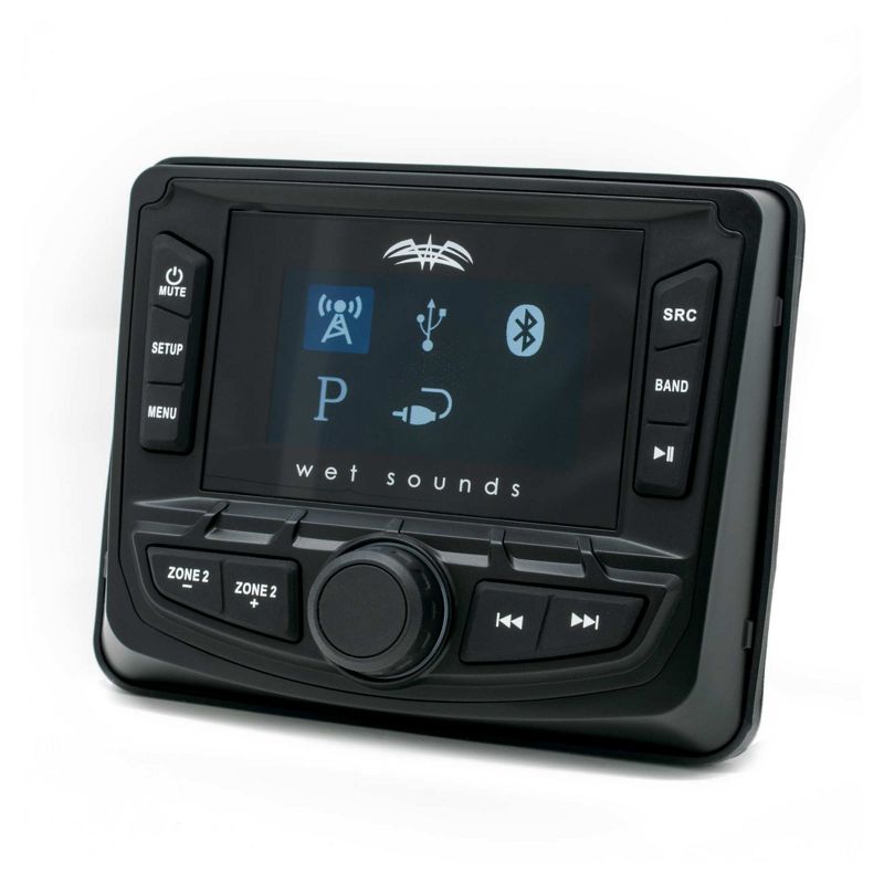 Wet Sounds WS-MC-2: 3-Inch Gauge Style Marine Media System with 2.7-Inch Full-Color LCD Display, Bluetooth, 2 of 5