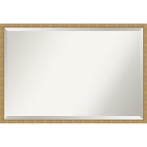 Mila Beveled Wood Framed Bathroom Vanity Wall Mirror - 1 of 4