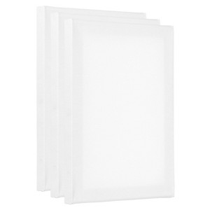 Unique Bargains Painting Canvas Panels Blank Art Board 3 Pcs White - 1 of 4