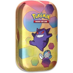 Pokemon TCG: Scarlet & Violet—151 Mini Tin – Gengar and Poliwag (2 Booster Packs, 1 Coin & 1 Art Card) - 1 of 4