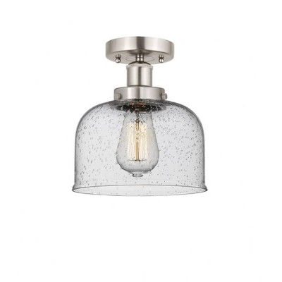 Bell - 1 Light Semi-Flush Mount In Industrial Style-8.25 Inches Tall and 6.5 Inches Wide