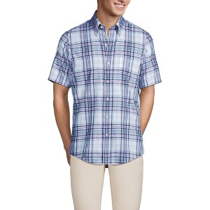 Lands' End Men's Short Sleeve No Iron Twill Shirt - 1 of 4