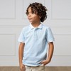 Hope & Henry Boys' Organic Short Sleeve Knit Pique Polo Shirt, Kids - 2 of 4