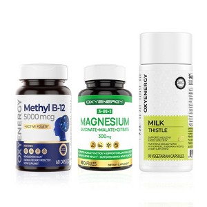 OXYENERGY Methyl B12, Milk Thistle & Magnesium Bundle - 1 of 1