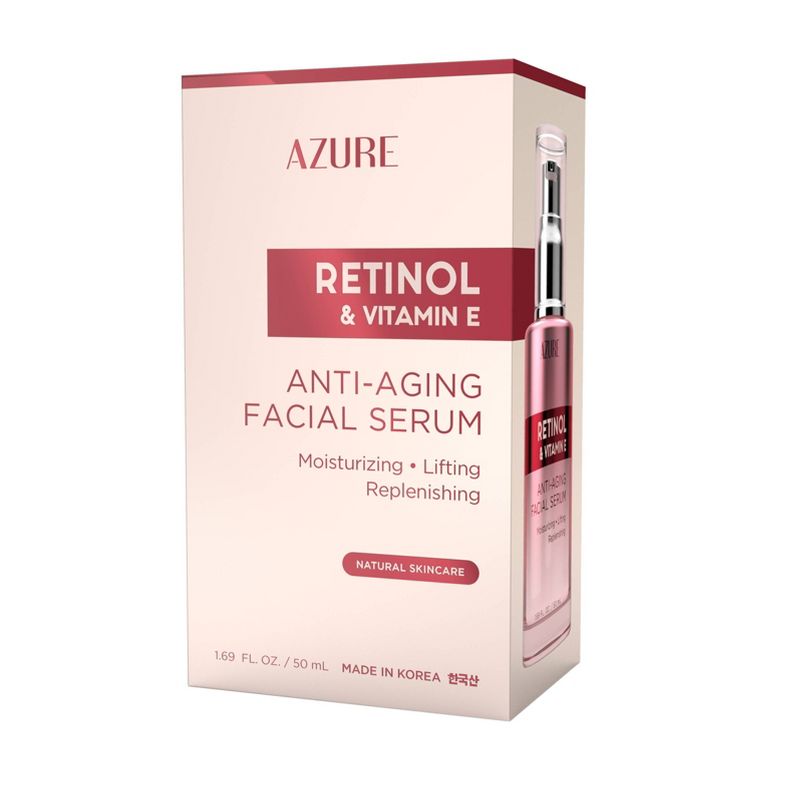 Azure Skincare Retinol &#38; Vitamin E Anti-Aging Face Serum - 1.69 fl oz, 3 of 5