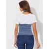 INSPIRE CHIC Women's Denim Halter Neck Button Down Backless Jean Vest - 3 of 4