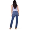 Rekucci Women's Secret Figure Pull-On Straight Leg Jeans – Mid-Rise, Stretch Denim, Slimming Fit, Sculpting & Comfortable Everyday Style - 3 of 4
