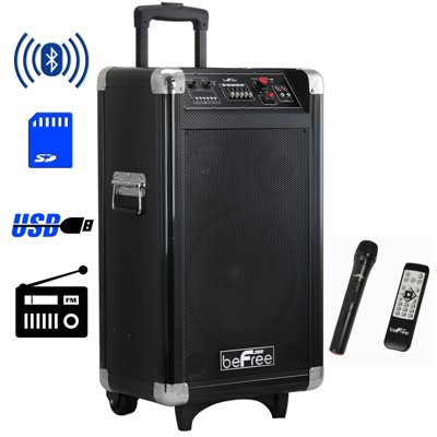 Befree Sound 8in 400 Watt Bluetooth Portable Party Pa Speaker System With  Illuminating Lights : Target