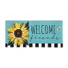 Welcome Friends Leopard Sunflower Sassafras Switch Mat - 2 of 4