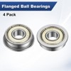 Unique Bargains Chrome Steel Durable Multipurpose Use Flanged Ball Bearing - 4 of 4