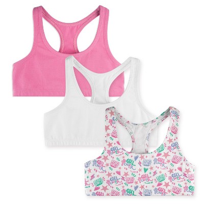 Rebel Girls x Mightly Fair Trade Organic Cotton Sports Bras 3-pack
