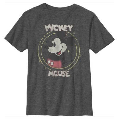 Boy's Mickey & Friends Mickey Mouse Basketball Dunk Child Performance Tee - Charcoal Heather