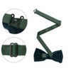 INSPIRE CHIC Men's Velvet Solid Color Adjustable Pre-Tied Bow Tie Pocket Square Set 2 Pcs - 2 of 4