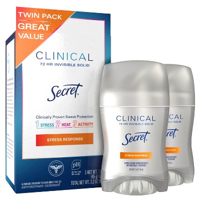 Secret Clinical Strength Invisible Solid Antiperspirant and Deodorant for Women - 2.6oz