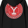 Yellowstone Sticker Art and Logo Adult Black Zip-Up Hoodie - 4 of 4