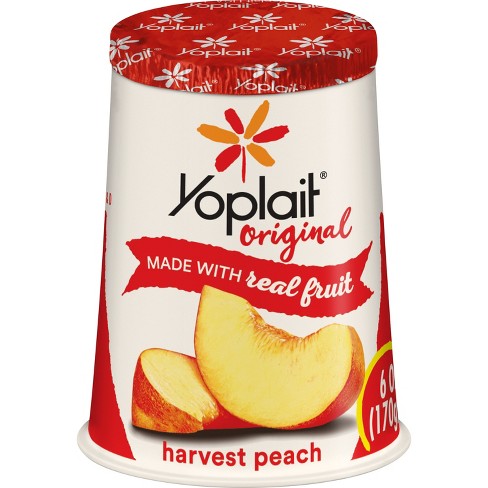 Yoplait Original Harvest Peach Yogurt - 6oz : Target