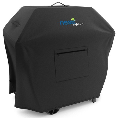 Nestl BBQ Grill Cover, Heavy Duty Waterproof Gas Grill Covers with Front Zipper Pocket