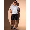 INSPIRE CHIC Men's Metallic Short Sleeved Club Rave Party Sequins Sparkly T-Shirt - 4 of 4