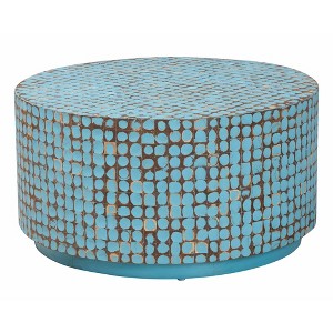 bali & pari Kaloni Coconut Shell and Acacia Wood Coffee Table - 1 of 4