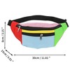 Unique Bargains Contrast Color Fanny Pack Multicolor 1 Pc - 3 of 4