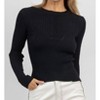 Women's RIBBED BUSTIER LACE BACK TOP - LUSH - 3 of 4