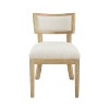GDFStudio Steven Indoor Rubberwood Upholstery Dining Chair, Set of 2 - 4 of 4