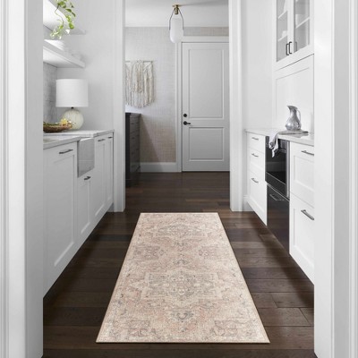 Gray and Beige Traditional Polyester Rectangular Area Rug