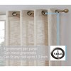 HLC.ME Madison Faux Linen Textured Thicker Sheers Privacy Light Filtering Window Grommet Curtains Drapery Panels, Set of 2 - 3 of 4