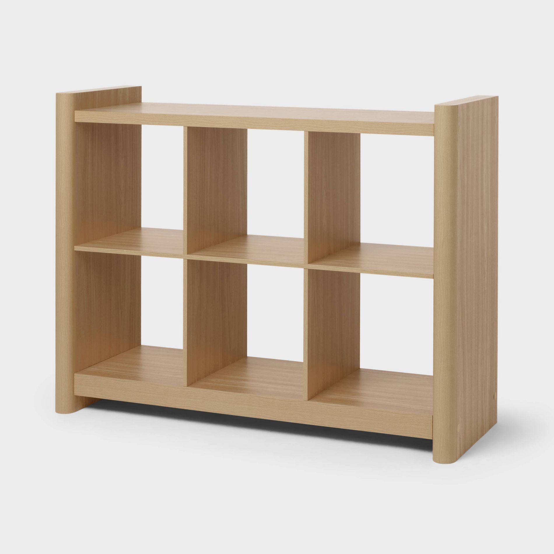 13" 6-Cube Horizontal Soft Wrap Cube Storage Oak Brown - Brightroom™