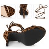 Perphy Women's Platform Stiletto Heels Lace Up Sandals - 3 of 4