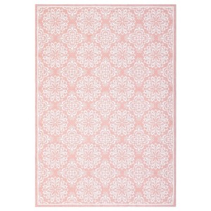 Area Rug Machine Washable Rug Non Slip Non Shedding Large Indoor Carpet Floral Low Pile Foldable Stain Resistant Rugs for Bedroom Living Room - 1 of 4