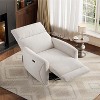 Power Recliner Chair – Swivel Rocker Recliner with USB Ports, Upholstered Fabric Glider Chair for Adults, High Back Single Sofa - 4 of 4
