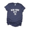 Simply Sage Market New York City Arched 78 Puff Print Short Sleeve Tee - 2 of 4