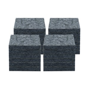 Unique Bargains Felt Self-stick Non-slip Anti-scratch Square Furniture Pads Gray 24 Pcs - 1 of 4