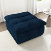 Vynxaria Bean Bag Seats - Ocean Blue Floor Lounger, Armless Backless Sofa Chair for Living Room & Bedroom (Modern Casual Style) - 3 of 4