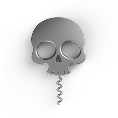 HERCHR Metal Skull Head Wine Bottle Opener - Wing Corkscrew With Beer Opener