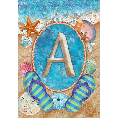 Briarwood Lane Summer Garden Flag 18x12.5 For Outdoor Summer Monogram Letter a Garden Flag Flag For Summer Garden Flag Flags For Outside
