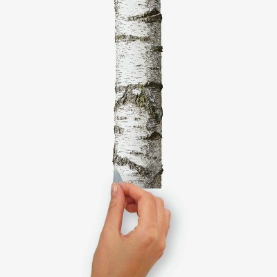 Realistic Birch Trees Peel and Stick Vinyl Wall Decal Set