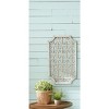 Woven Wood Wall Hanging Set Two Panels 18.75 Inch Rustic Home Accent By Melrose - 3 of 3