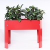 COWLOWN Gray 2-Piece Elevated Metal Garden Bed, Large Outdoor Planter for Vegetables and Flowers, Ideal for Backyard and Terrace - 2 of 4