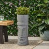 Okak Handmade Head Flower Planter for Indoor 9.5"x 9.5"x 24", Unique Plants Accent Face Flower Pot Stylish Plant Pots for Outdoor Graden - 2 of 4