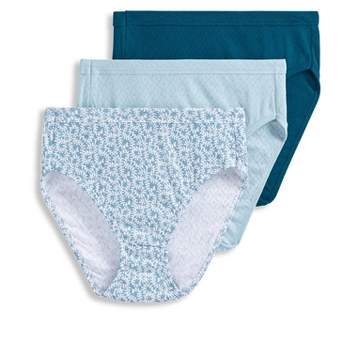 Jockey Womens Elance String Bikini 3 Pack Underwear String Bikinis 100%  Cotton 7 Blue Orion/flower Garden Purple/thunder Blue : Target