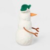11" Snowman with Hat Stuffed Plush - Gigglescape™: Holiday Theme, Polyester, 1 Year+, 13.75" Height - 3 of 3