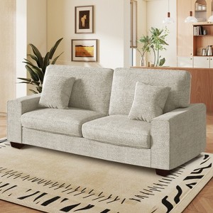 Modern Chenille Sofa – Stylish & Comfortable for Living Room - 1 of 4